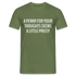 Lustiger Spruch ein Penny für deine Gedanken - etwas teuer witziges T-Shirt - Militärgrün