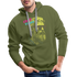 Epictetus Hipster Chill Vibes Bart und Brille T-Shirt Premium Hoodie - Olivgrün
