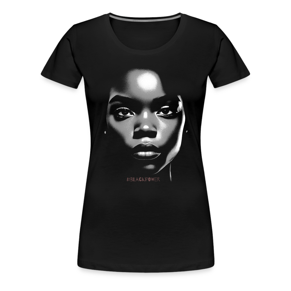 Black Woman Black Power Damen Premium T-Shirt - Schwarz