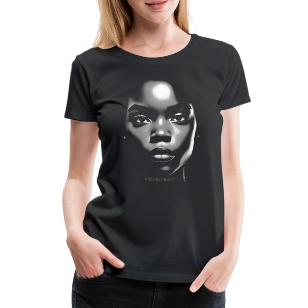 Black Woman Black Power Damen Premium T-Shirt - Schwarz