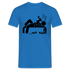 Bier Strichmännchen Betrunken auf Parkbank Lustiges T-Shirt - Royalblau