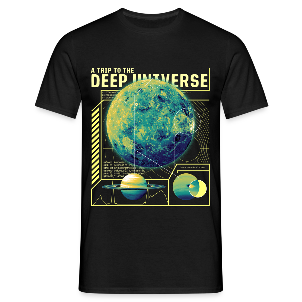 Weltall Universum Deep Universe Astronomie Männer T-Shirt - Schwarz