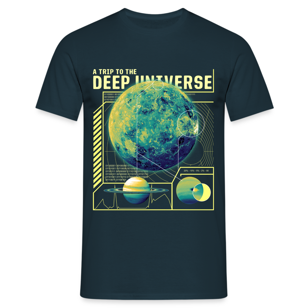 Weltall Universum Deep Universe Astronomie Männer T-Shirt - Navy