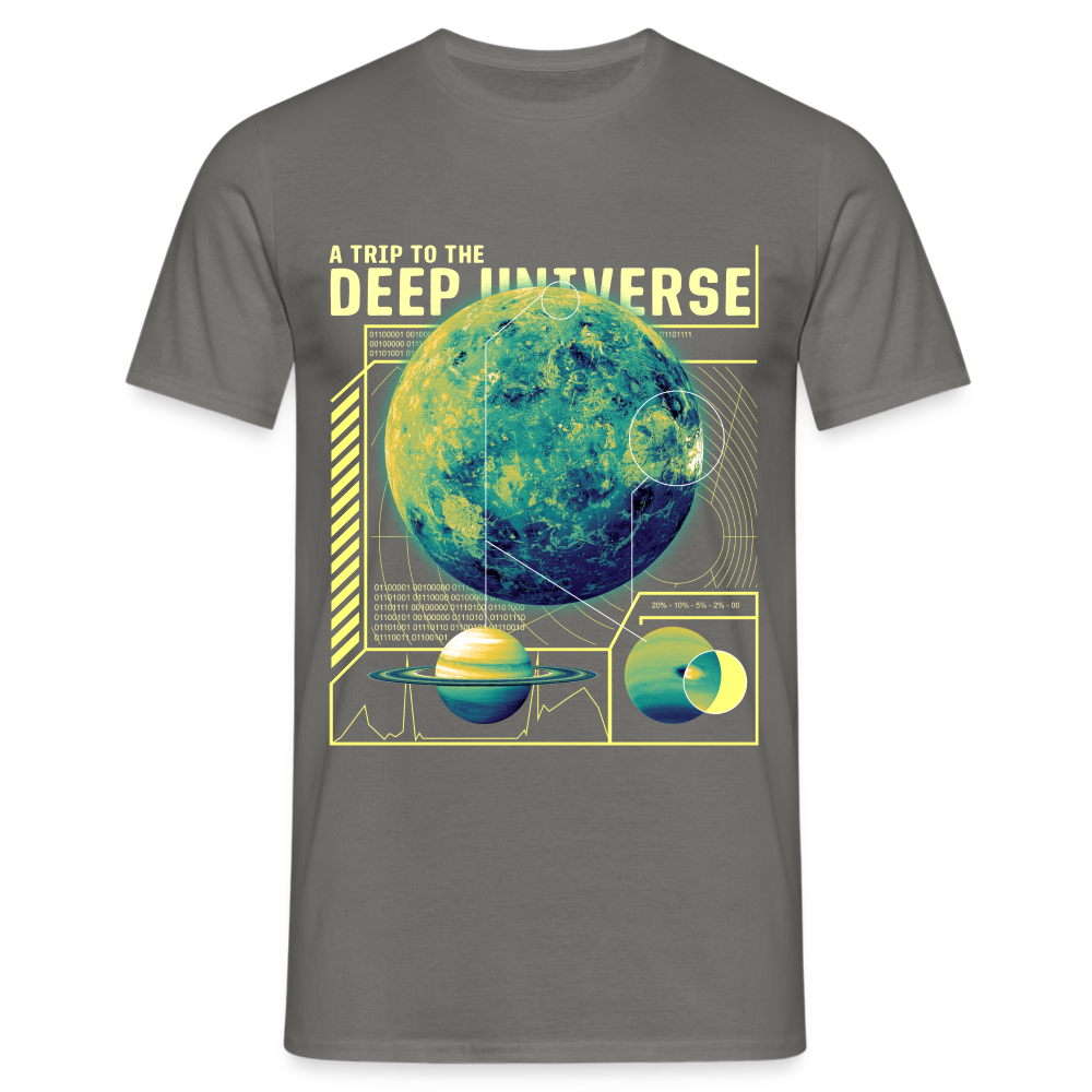 Weltall Universum Deep Universe Astronomie Männer T-Shirt - Graphit