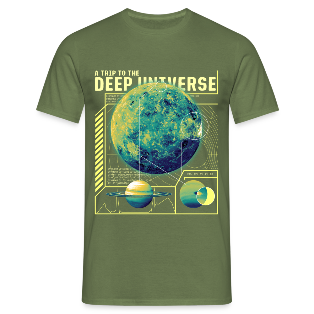 Weltall Universum Deep Universe Astronomie Männer T-Shirt - Militärgrün