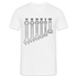 Mechaniker Mechatroniker Schraubenschlüssel Flaschenöffner T-Shirt - weiß