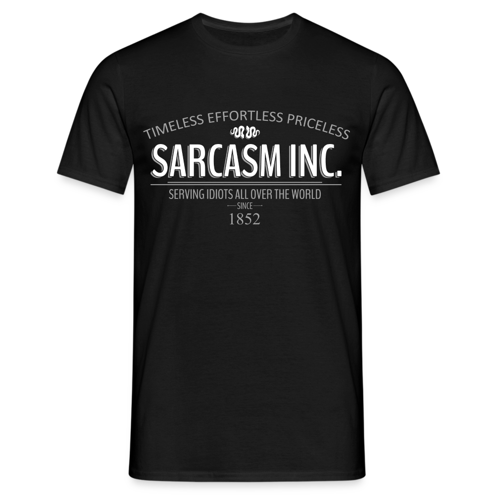 Sarkasmus Shirt Sarcasm inc. Lustiges T-Shirt - Schwarz