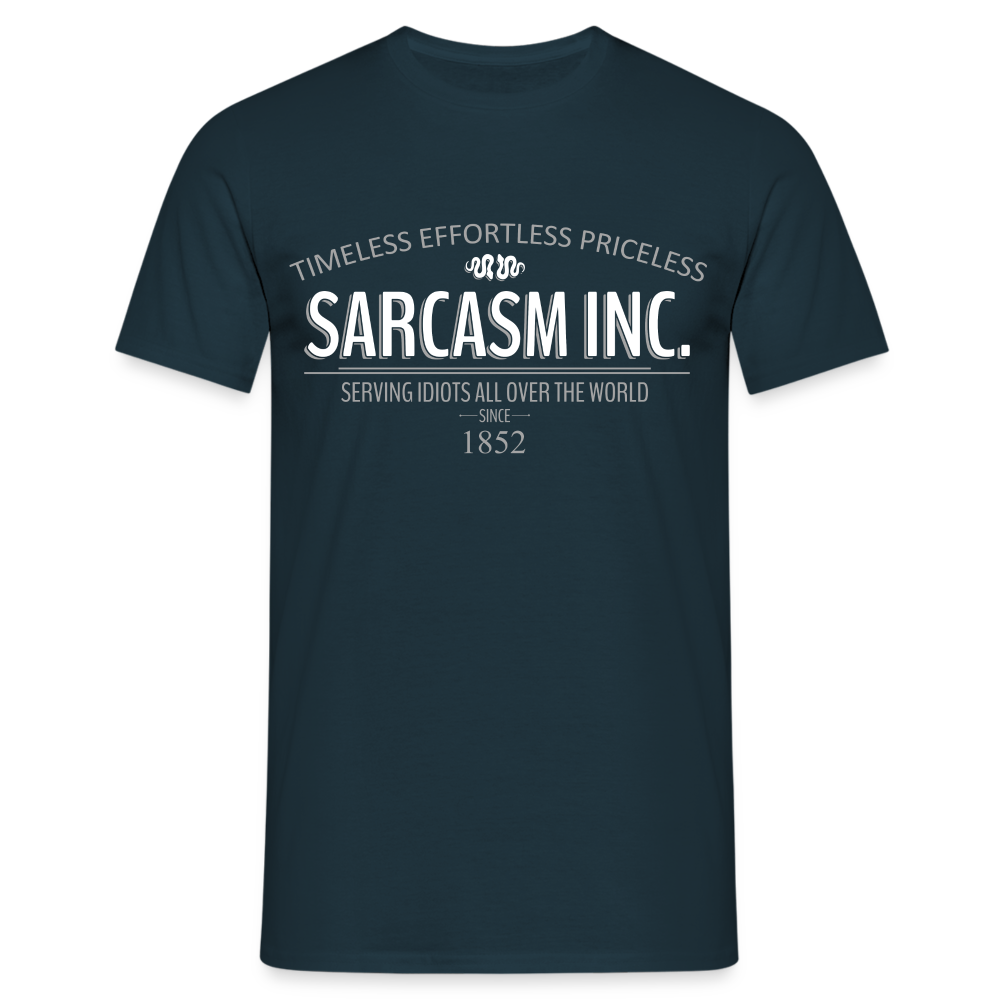 Sarkasmus Shirt Sarcasm inc. Lustiges T-Shirt - Navy