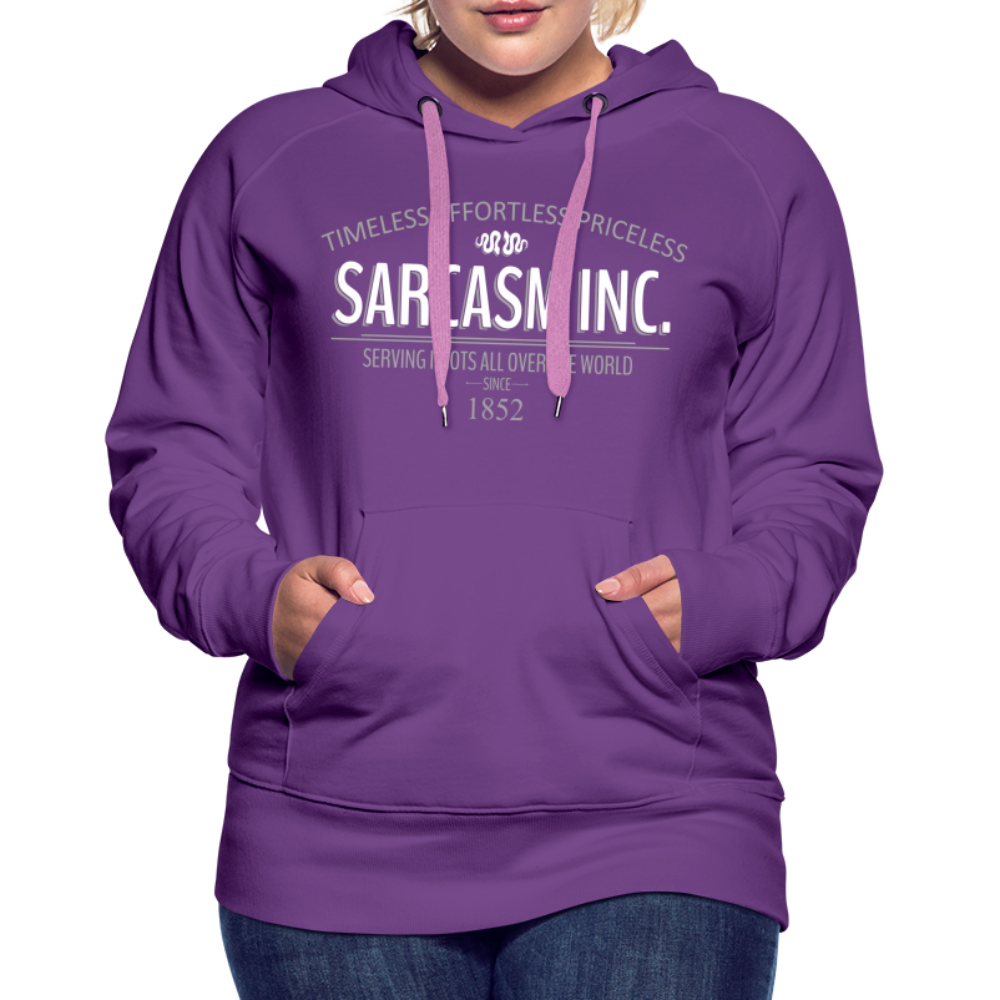 Sarkasmus Sarcasm inc. Lustiger Damen Hoodie - Purple