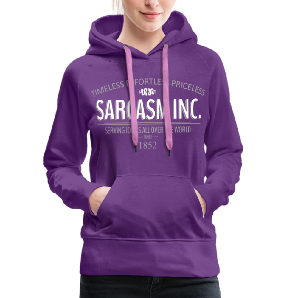 Sarkasmus Sarcasm inc. Lustiger Damen Hoodie - Purple