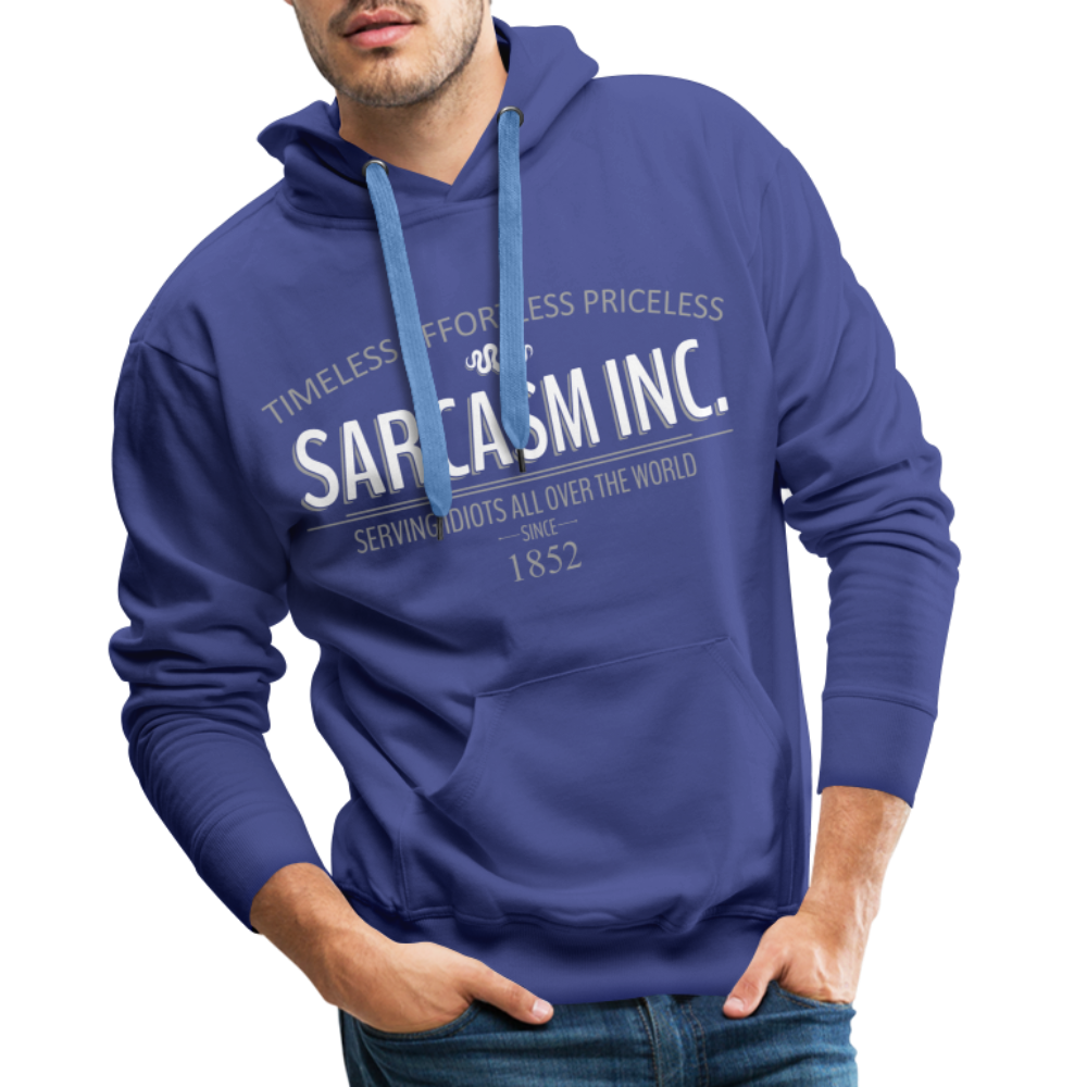 Sarkasmus Sarcasm inc. Lustiger Herren Hoodie - Königsblau