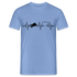 Biker Motorradfahrer EKG Motorrad Shirt - carolina blue