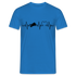 Biker Motorradfahrer EKG Motorrad Shirt - Royalblau