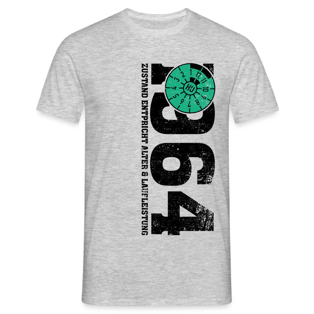 60. Geburtstag 1964 Zustand TÜV Lustiges Mechaniker Geschenk T-Shirt - Grau meliert