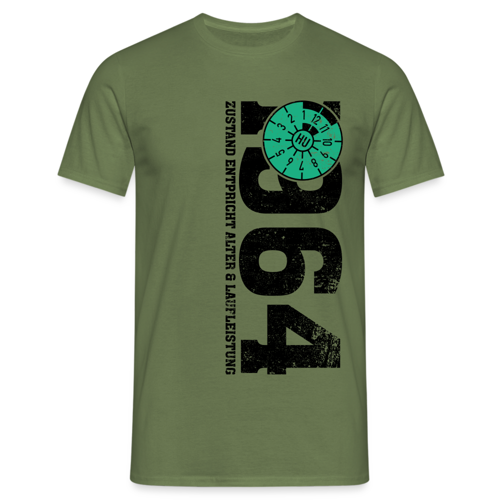 60. Geburtstag 1964 Zustand TÜV Lustiges Mechaniker Geschenk T-Shirt - Militärgrün