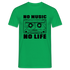 Retro Musik Kassette No Musik No Life Lustiges T-Shirt - Kelly Green