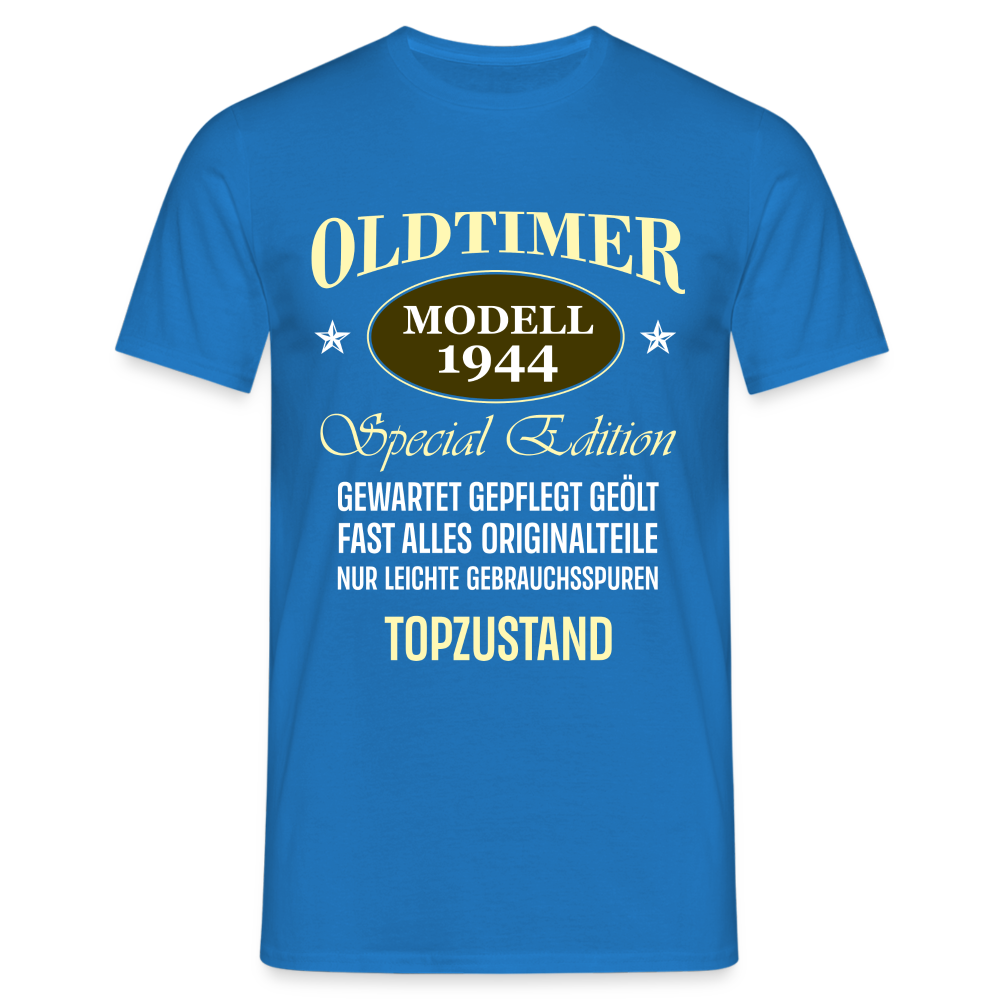 80.Geburtstag Oldtimer Modell 1944 Special Edition Lustiges Geschenk T-Shirt - Royalblau