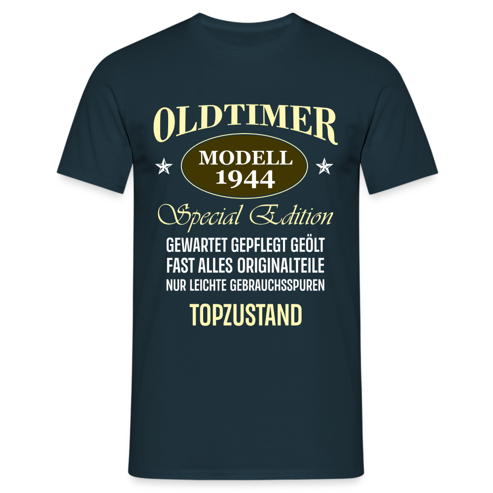 80.Geburtstag Oldtimer Modell 1944 Special Edition Lustiges Geschenk T-Shirt - Navy