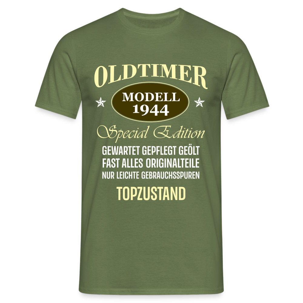 80.Geburtstag Oldtimer Modell 1944 Special Edition Lustiges Geschenk T-Shirt - Militärgrün