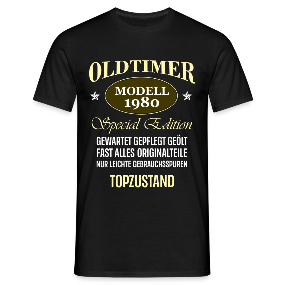 44.Geburtstag Oldtimer Modell 1980 Special Edition Lustiges Geschenk T-Shirt - Schwarz