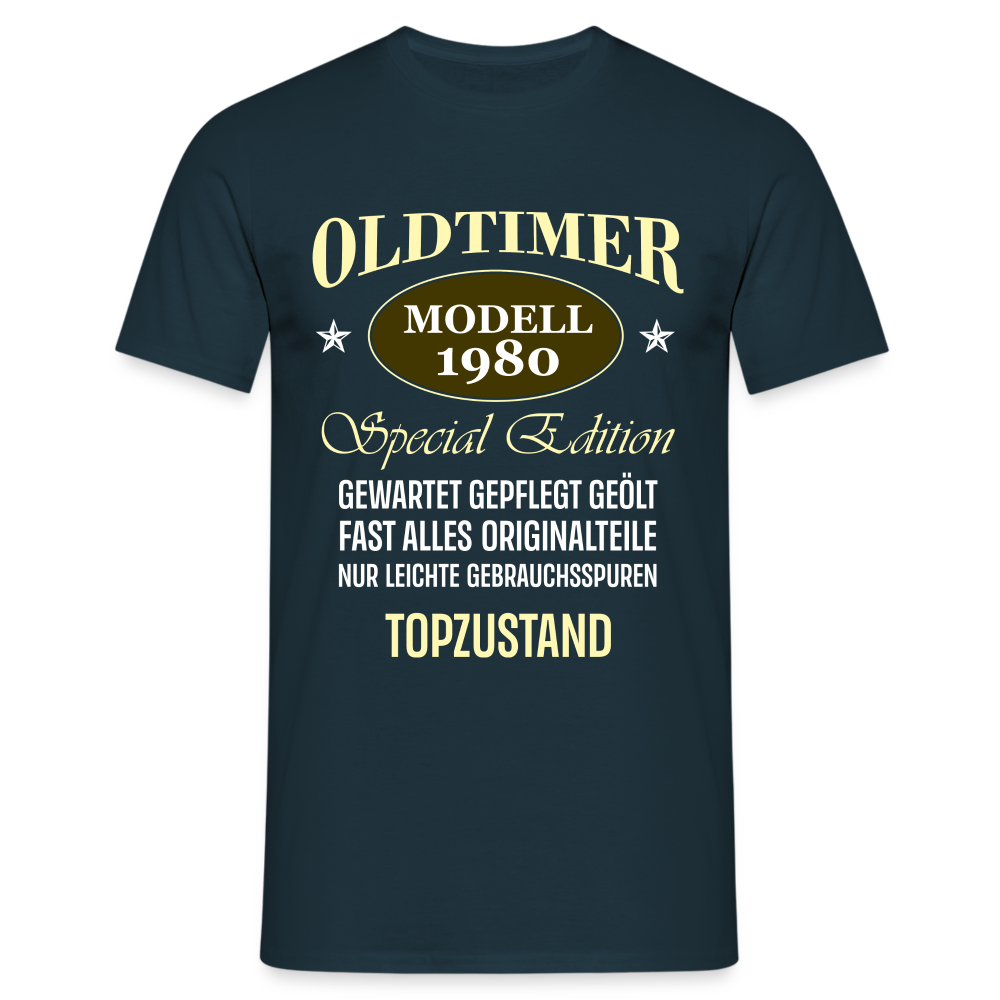 44.Geburtstag Oldtimer Modell 1980 Special Edition Lustiges Geschenk T-Shirt - Navy