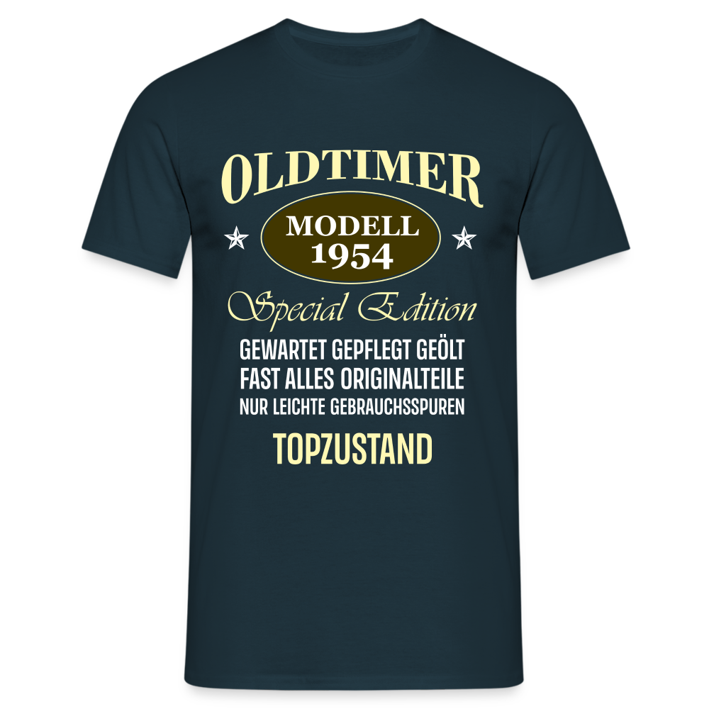 70.Geburtstag Oldtimer Modell 1954 Special Edition Lustiges Geschenk T-Shirt - Navy