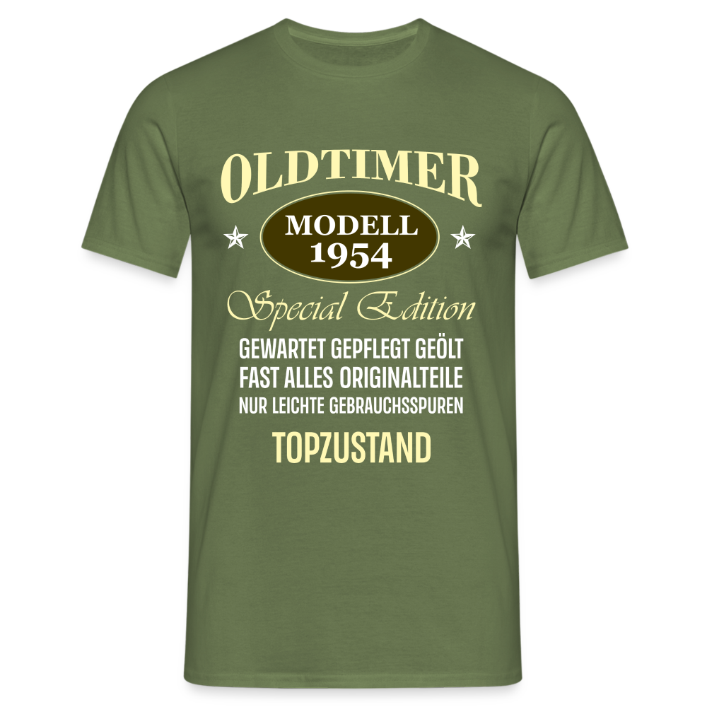 70.Geburtstag Oldtimer Modell 1954 Special Edition Lustiges Geschenk T-Shirt - Militärgrün