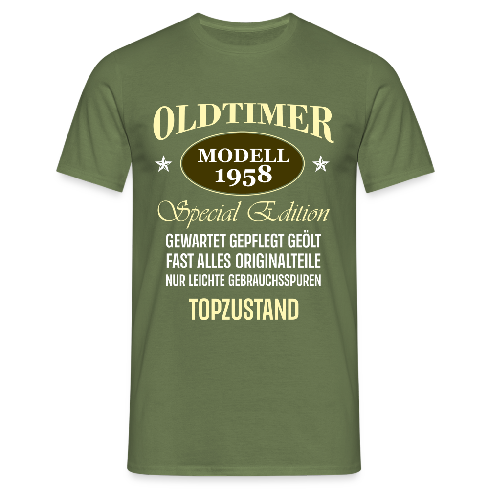 66.Geburtstag Oldtimer Modell 1958 Special Edition Lustiges Geschenk T-Shirt - Militärgrün