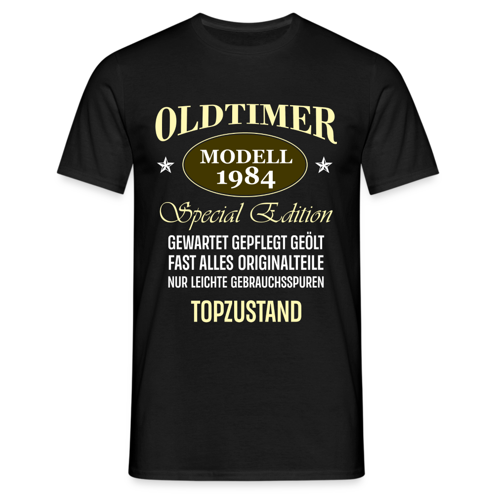 40.Geburtstag Oldtimer Modell 1984 Special Edition Lustiges Geschenk T-Shirt - Schwarz