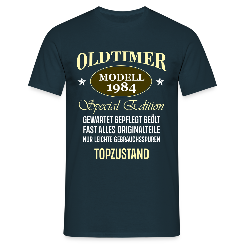 40.Geburtstag Oldtimer Modell 1984 Special Edition Lustiges Geschenk T-Shirt - Navy