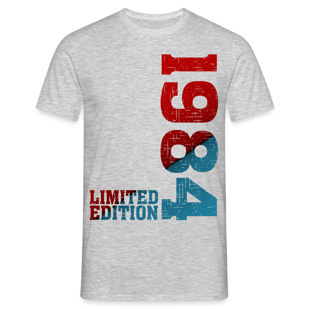 40. Geburtstag 1984 Limited Edition Geschenk T-Shirt - Grau meliert