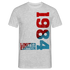 40. Geburtstag 1984 Limited Edition Geschenk T-Shirt - Grau meliert