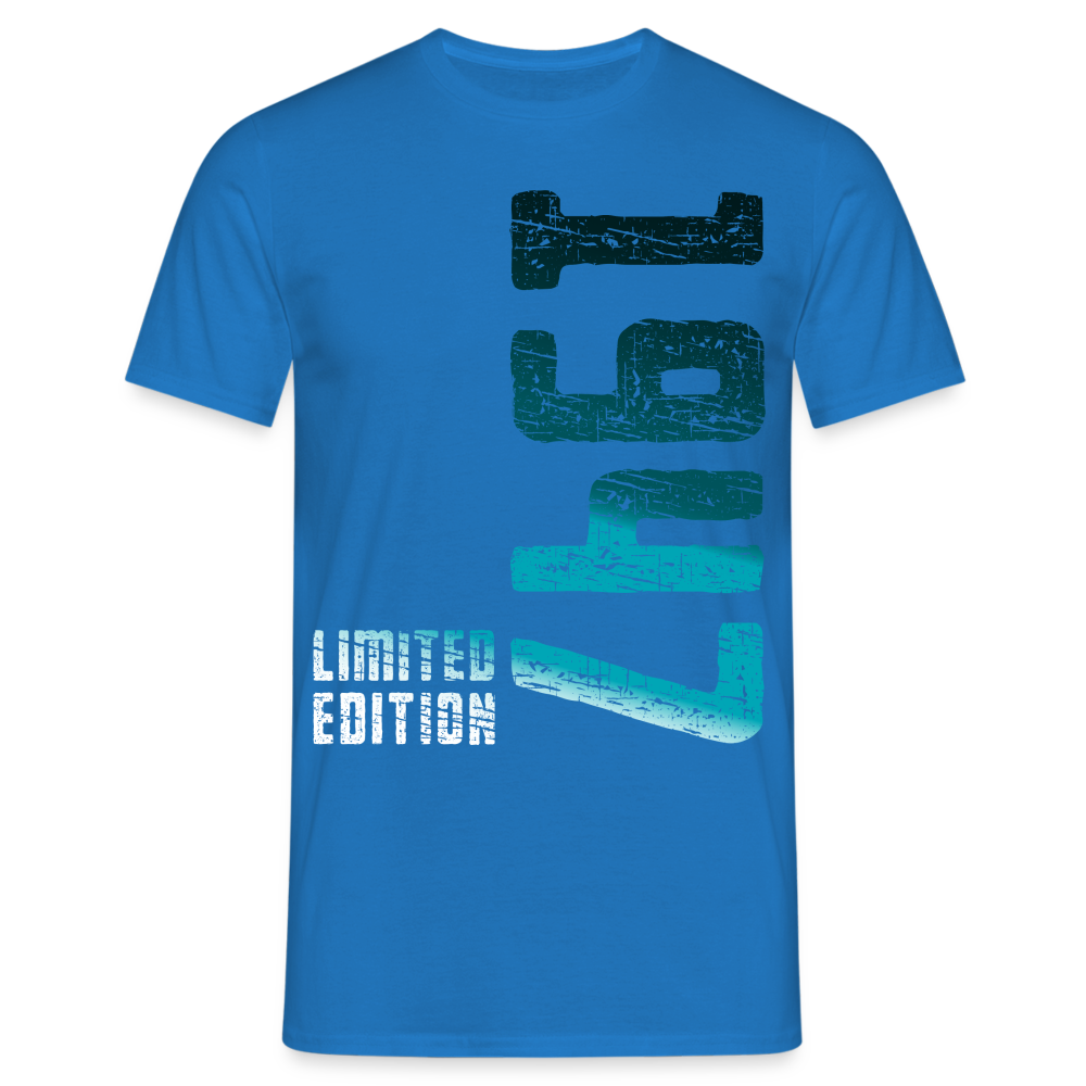 77. Geburtstag 1947 Limited Edition Geschenk T-Shirt - Royalblau