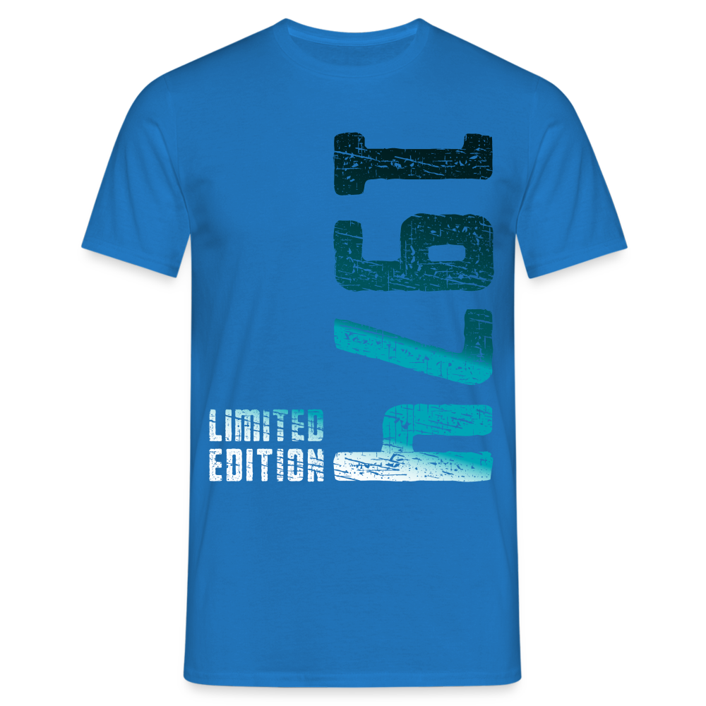 50. Geburtstag 1974 Limited Edition Geschenk T-Shirt - Royalblau