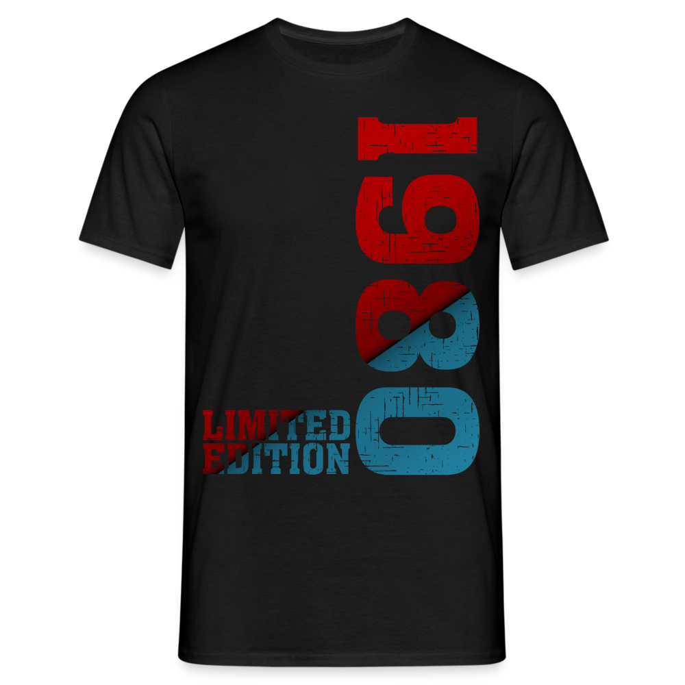 44. Geburtstag 1980 Limited Edition Geschenk T-Shirt - Schwarz