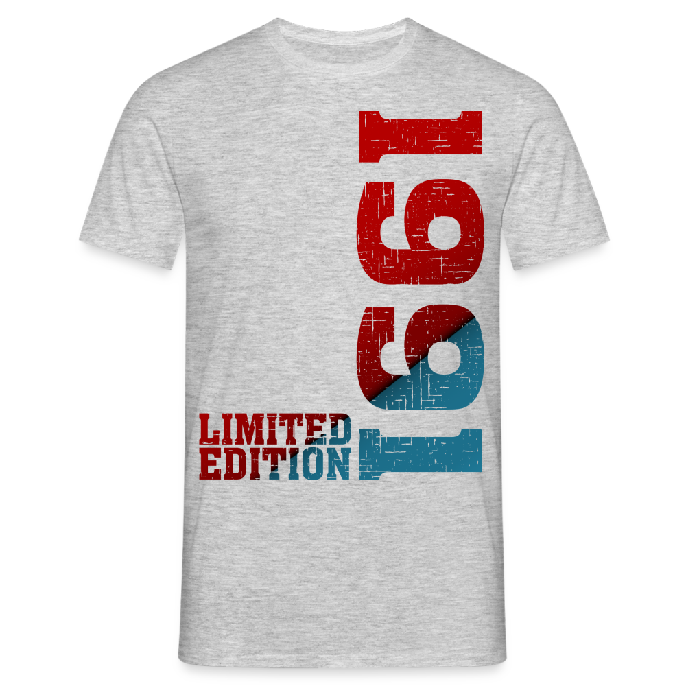 33. Geburtstag 1991 Limited Edition Geschenk T-Shirt - Grau meliert