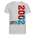 20. Geburtstag 2002 Limited Edition Geschenk T-Shirt - Grau meliert