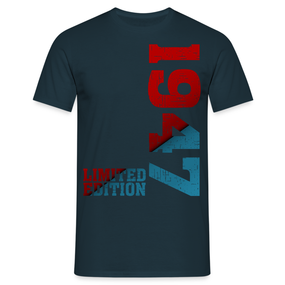 77. Geburtstag 1947 Limited Edition Geschenk T-Shirt - Navy