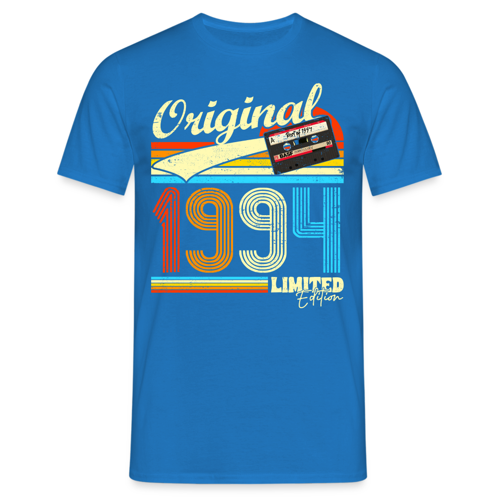 30. Geburtstag Retro Musik Kassette 1994 Limited Edition Geschenk T-Shirt - Royalblau