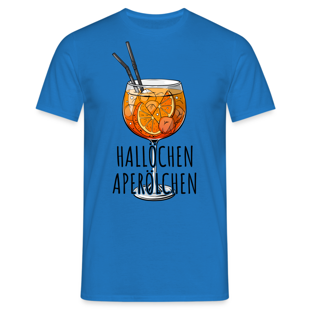 Aperol Fan Shirt HALLÖCHEN APERÖLCHEN Lustiges Geschenk T-Shirt - Royalblau