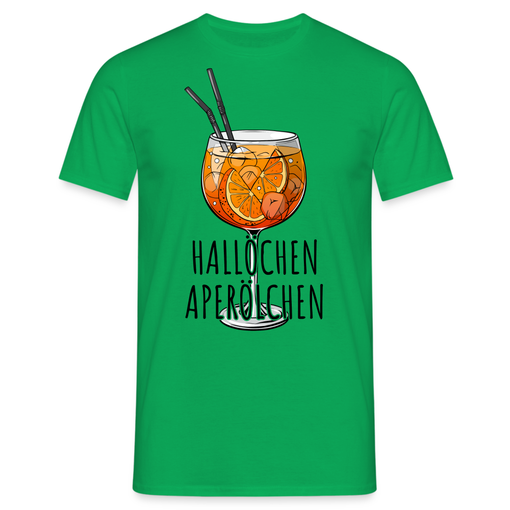 Aperol Fan Shirt HALLÖCHEN APERÖLCHEN Lustiges Geschenk T-Shirt - Kelly Green