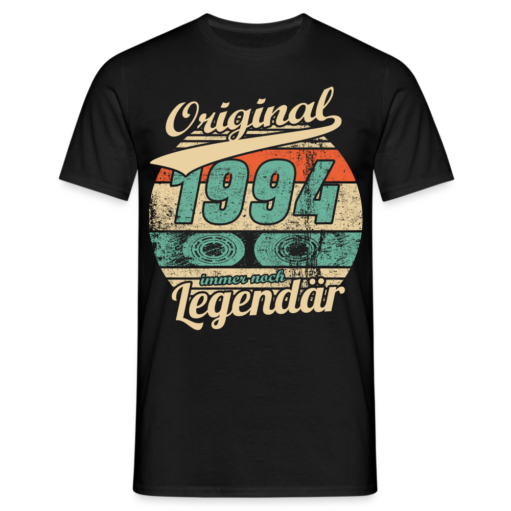 30.Geburtstag Original Jahrgang 1994 Legendär Geschenk T-Shirt - Schwarz