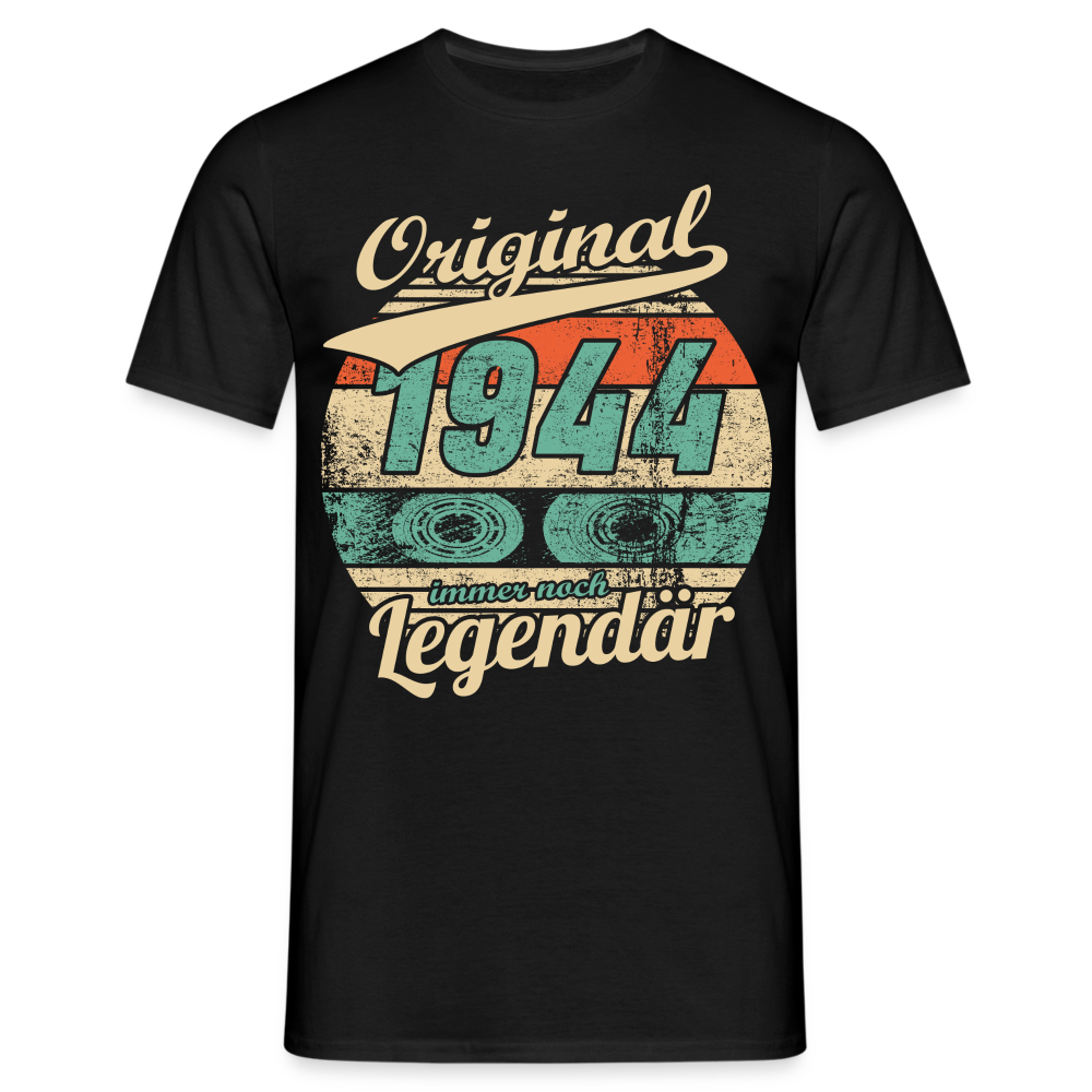 80.Geburtstag Original Jahrgang 1984 Legendär Geschenk T-Shirt - Schwarz