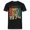 50.Geburtstag - Legendär seit 1974 - Retro Style - Limited Edition T-Shirt - Schwarz