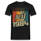 40.Geburtstag - Legendär seit 1984 - Retro Style - Limited Edition T-Shirt - Schwarz