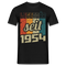 70.Geburtstag - Legendär seit 1954 - Retro Style - Limited Edition T-Shirt - Schwarz