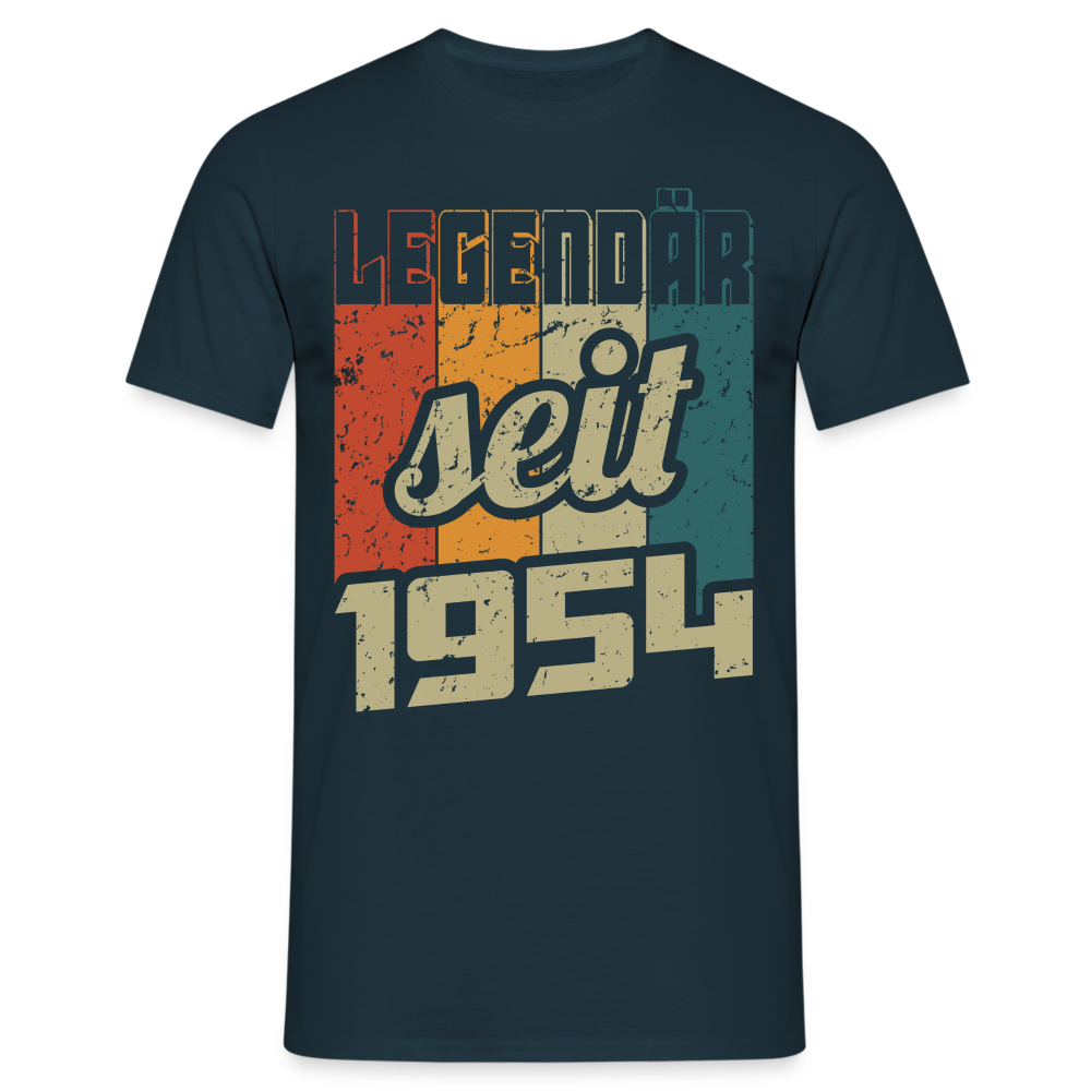 70.Geburtstag - Legendär seit 1954 - Retro Style - Limited Edition T-Shirt - Navy