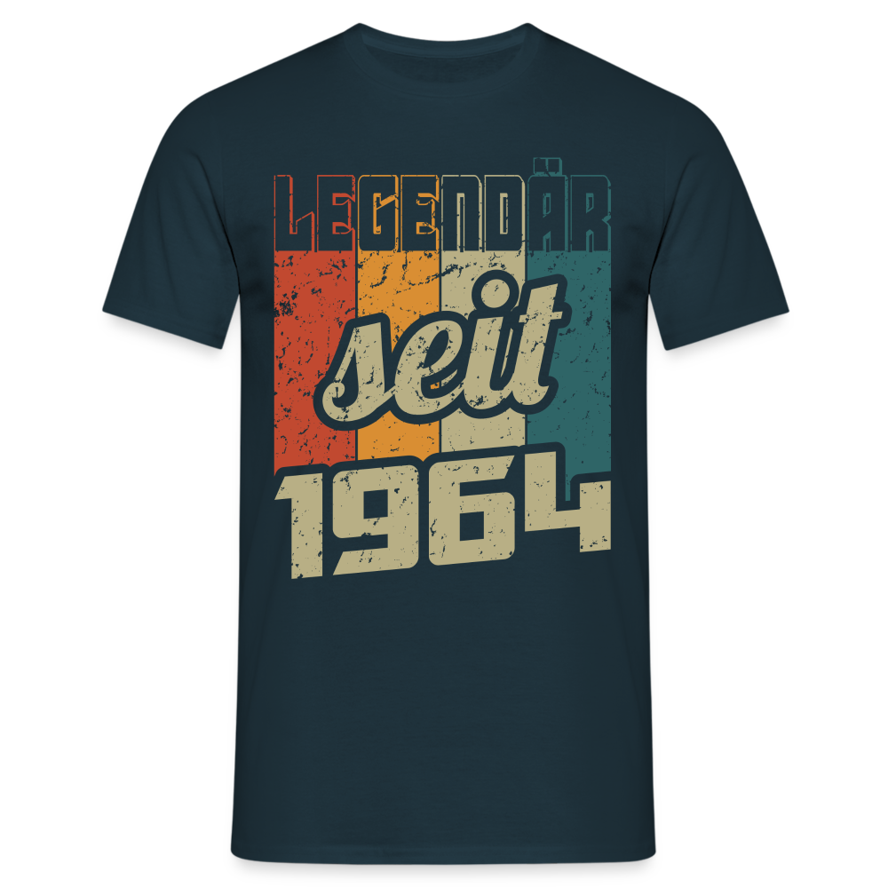 60.Geburtstag - Legendär seit 1964 - Retro Style - Limited Edition T-Shirt - Navy