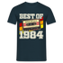 40.Geburtstag - Retro Style - Musik Kassette - Best Of 1984 - Geschenk T-Shirt - Navy
