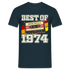 50.Geburtstag - Retro Style - Musik Kassette - Best Of 1974 - Geschenk T-Shirt - Navy